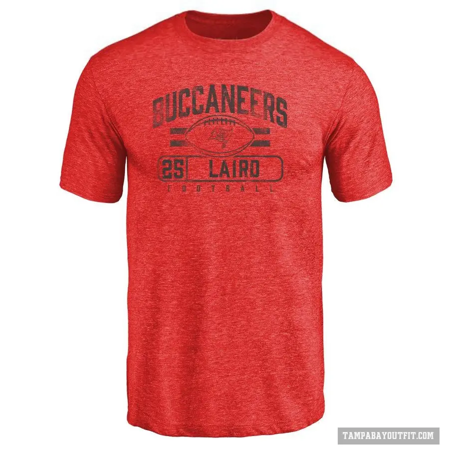 Men's ＃25 Patrick Laird Tampa Bay Buccaneers Red Flanker T-Shirt