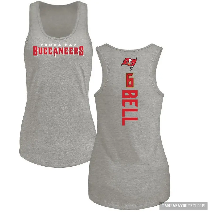 Women's ＃6 Le'Veon Bell Tampa Bay Buccaneers Ash Backer Tank Top